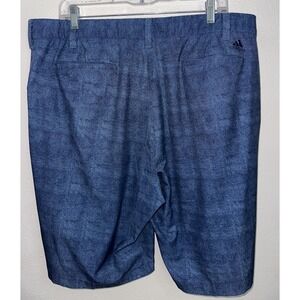 Adidas Men's 365 Golf Shorts Size 38 Navy‎ Blue Patterned Stretch Waistband